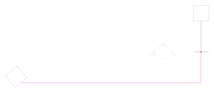 Trajectoire de l'extrusion par chemin en vue plan